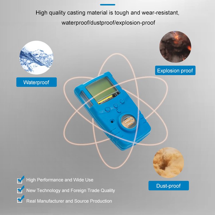 Portable Self-inspection Single Gas Detector Rapid and Effective Warning with Audible Alarm
