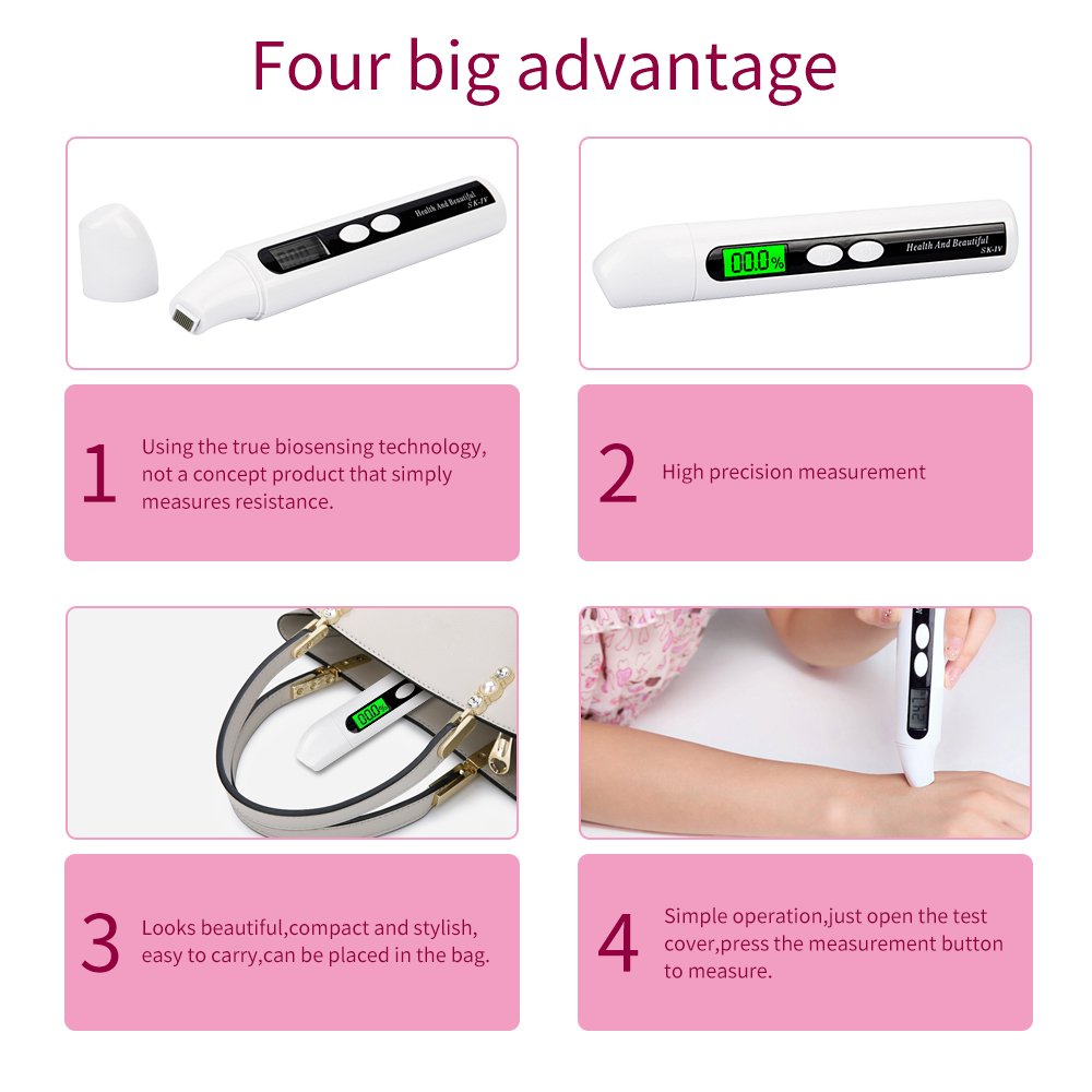 New Arrival LCD Display Condition Skin Analyzer Machine Smart Facial Analyzer Moisture And Oil Tester