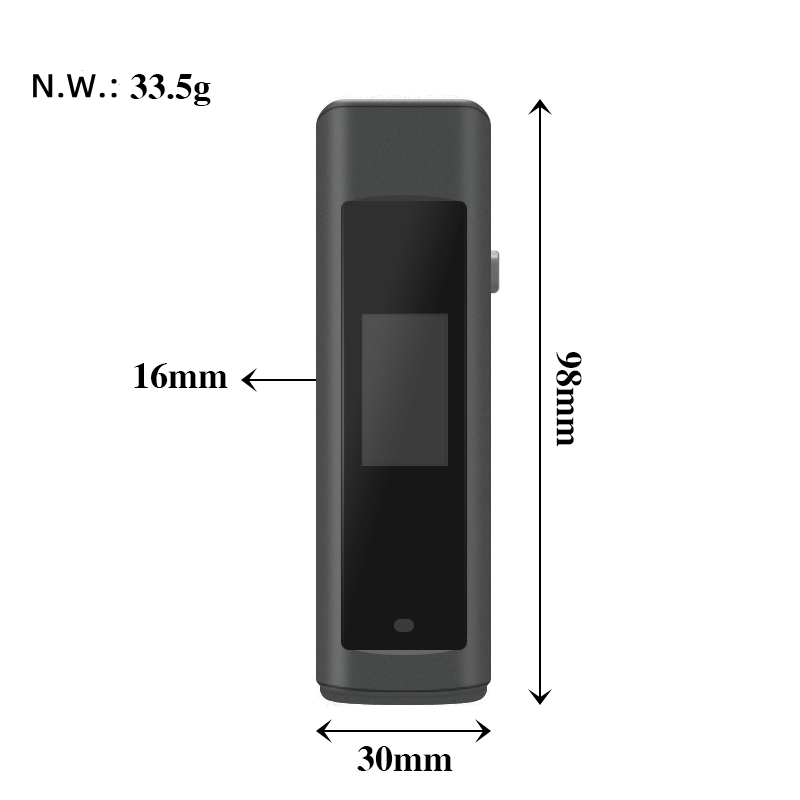 GREENWON Newest TFT Display Screen BT/Wireless Breath Alcohol Tester With APP Type-C Charging Hidden Mouthpiece Breathalyzer