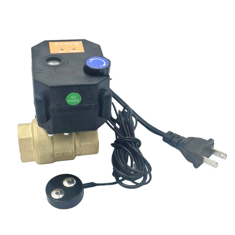 Manufacturer supply wholesale price water leakage detector sensor automatic shut off ball valve for smart home protection system