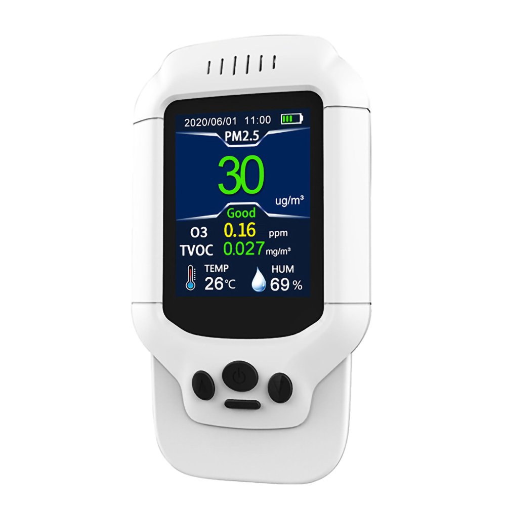 Portable O3 Gas Detector Ozone Concentration Measurement Meter Handheld Air Pollution Tester Analyzer for PM2.5 and TVOC