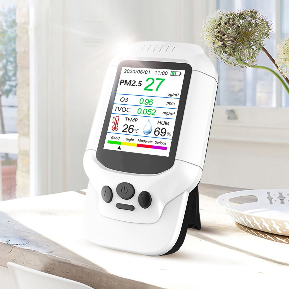 Portable O3 Gas Detector Ozone Concentration Measurement Meter Handheld Air Pollution Tester Analyzer for PM2.5 and TVOC
