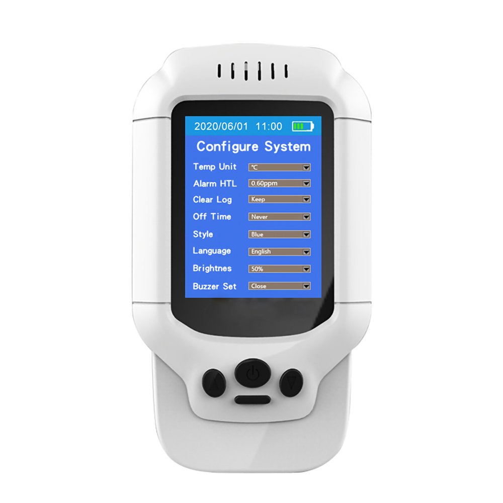 Portable O3 Gas Detector Ozone Concentration Measurement Meter Handheld Air Pollution Tester Analyzer for PM2.5 and TVOC