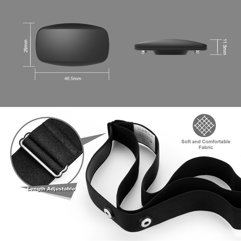 Chileaf heart rate sensor chest belt fitness tracker heart rate monitor Ble / ant wireless for IOS Android and bicycle computers