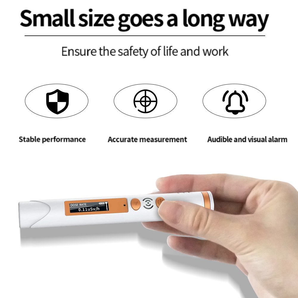AIKESI HFS-P3 Rechargeable Pen Type Personal Nuclear Radiation Dosimeter Workplace X-ray Radioactivity Tester Marble Detector