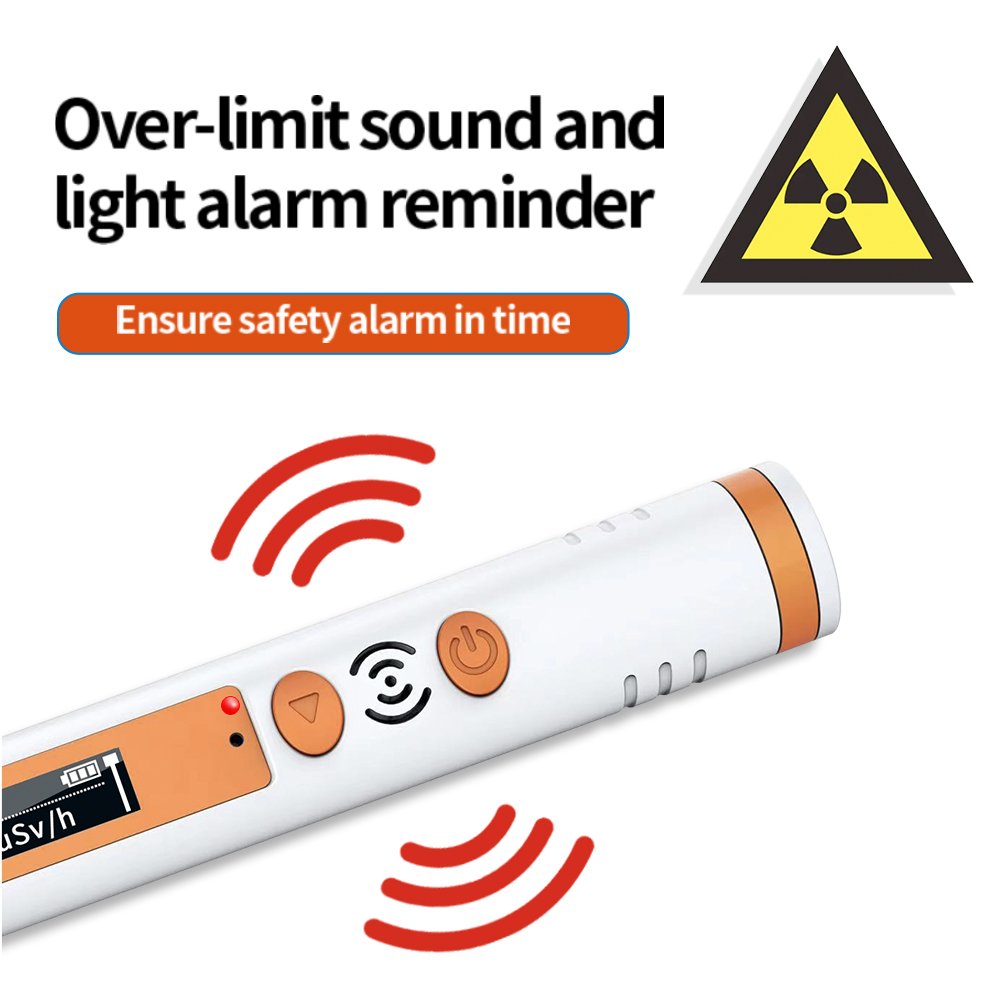 AIKESI HFS-P3 Rechargeable Pen Type Personal Nuclear Radiation Dosimeter Workplace X-ray Radioactivity Tester Marble Detector