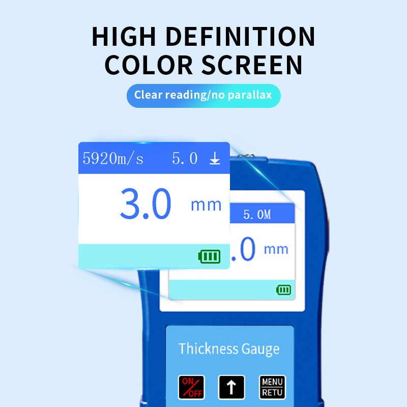 DR83S Metal Steel Pipeline Wall Thickness Gauge Portable Plastic Glass Digital Thickness Gauge Meter Ultrasonic Thickness Gauge