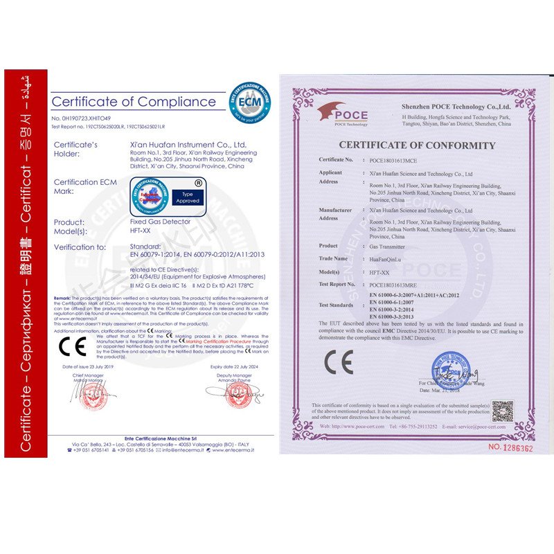 Digital display Fixed Ozone gas detector with alarm ozone monitor