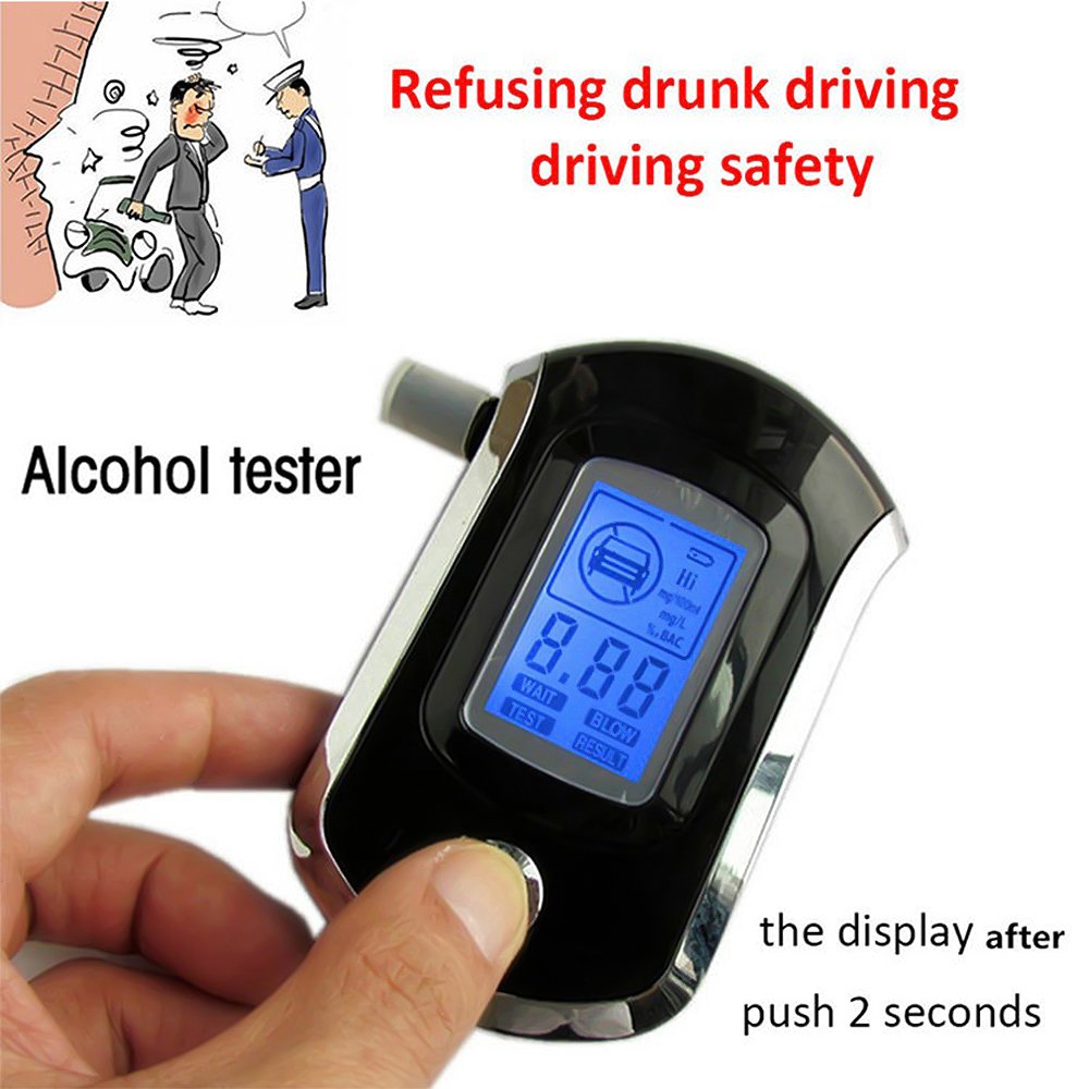 Best Selling Electronic Breathalyzer Alcoholimetro Home Breath Alcohol Drager Gas Detector Alkomat Mini Digital Alcohol Tester