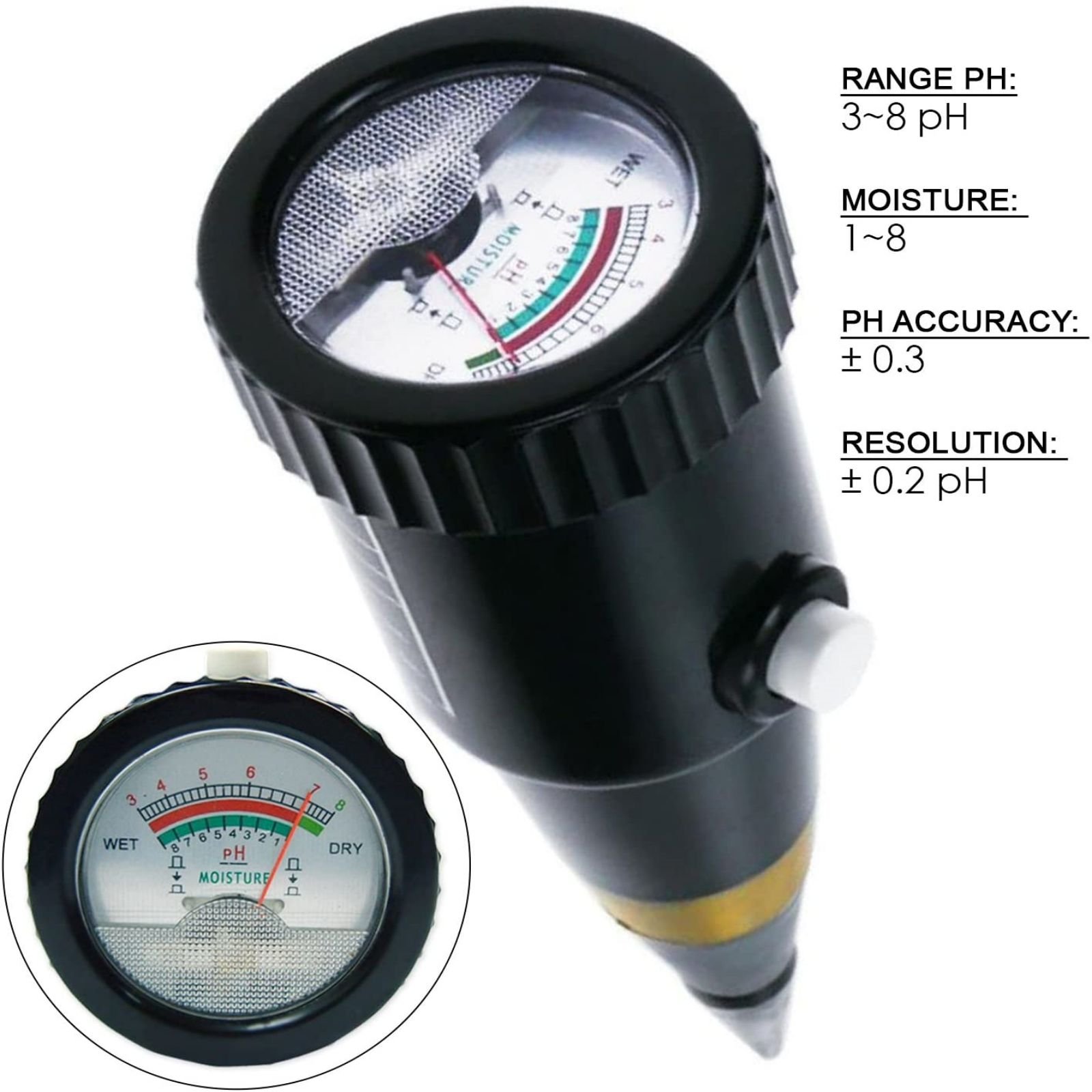 Hot Sale Quality Handheld Digital Soil PH Moisture Meter