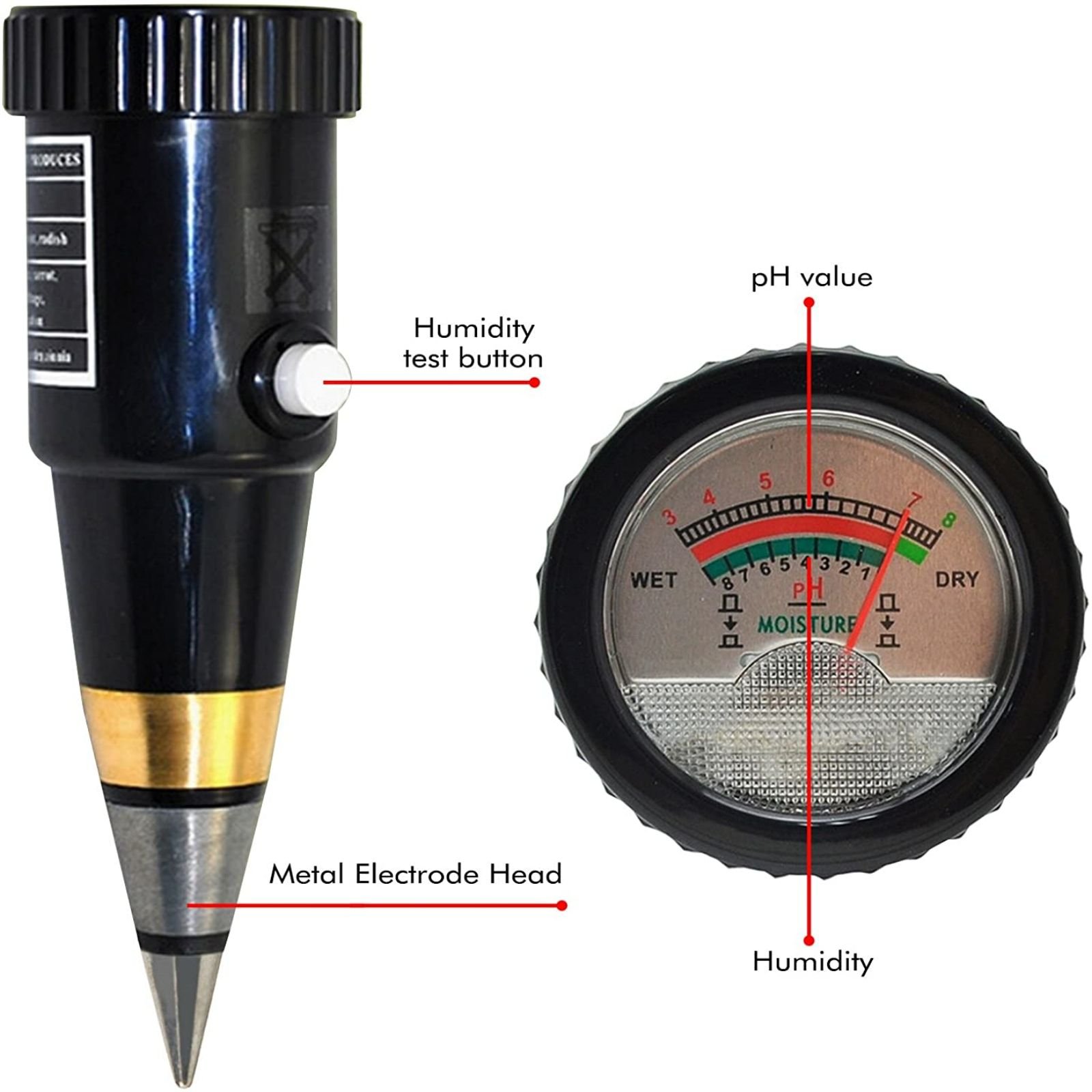 Hot Sale Quality Handheld Digital Soil PH Moisture Meter