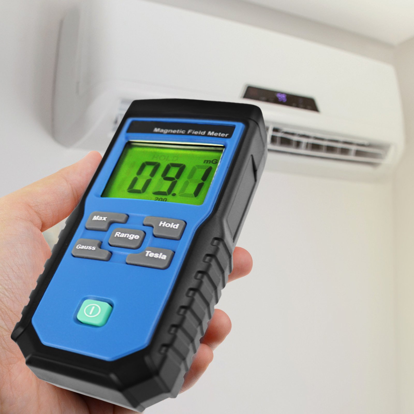 Single Axis Gaussmeter EMF ELF Meter Detector Electromagnetic Field mG 30-300Hz Frequency