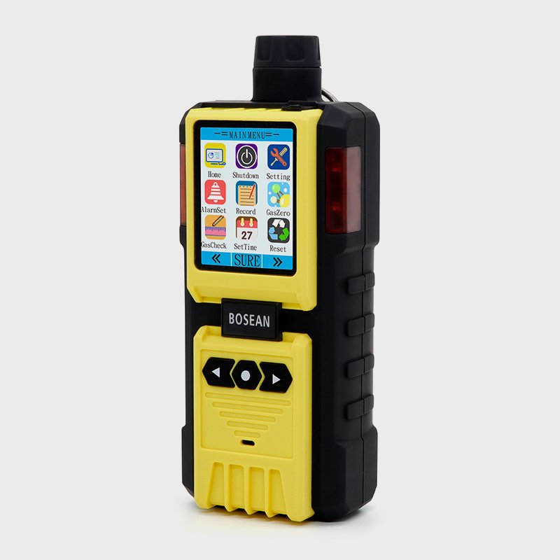 Bosean co co2 o2 h2s auto gas analyzer sulfur dioxide Portable methanol gas detector with pump 5 gas analyzer