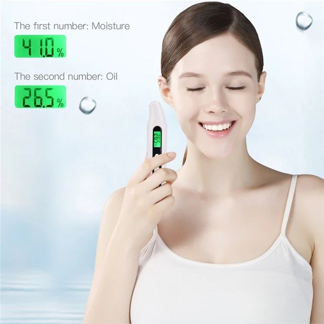 Beauty Care Tool LED Display Skin Analyzer Tester Digital Facial Moisture Oil Analyzer Face Skin Sensor Monitor Oil Detector
