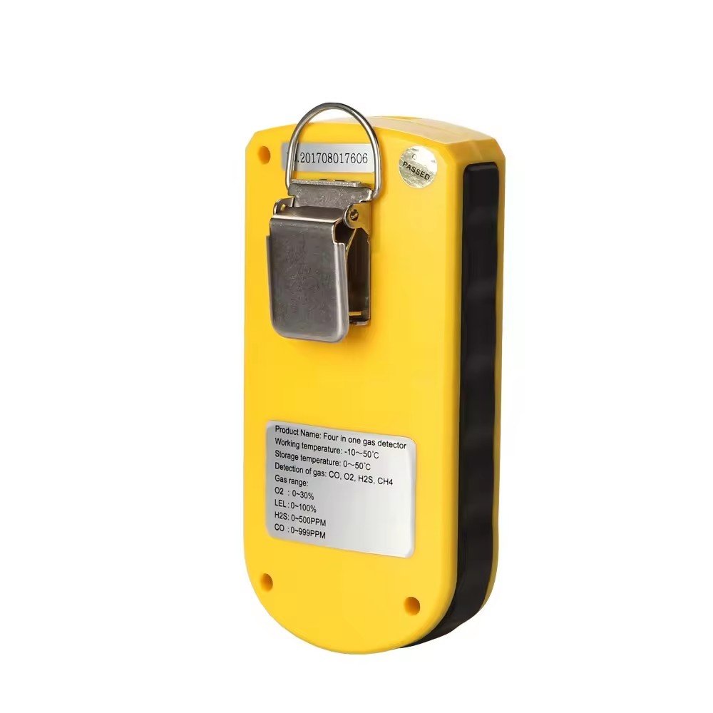 Hti Ht-1805 Four in One Gas Analyzer Detector Portable O2 Co H2s LeL Tester Toxic Portable Multi Gas Detector