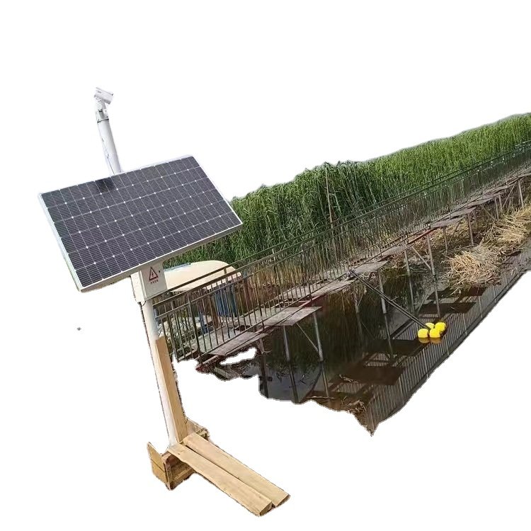 Readycome water sensors monitoring equipment stable with solar power panel for water and wastewater treatment analyztion