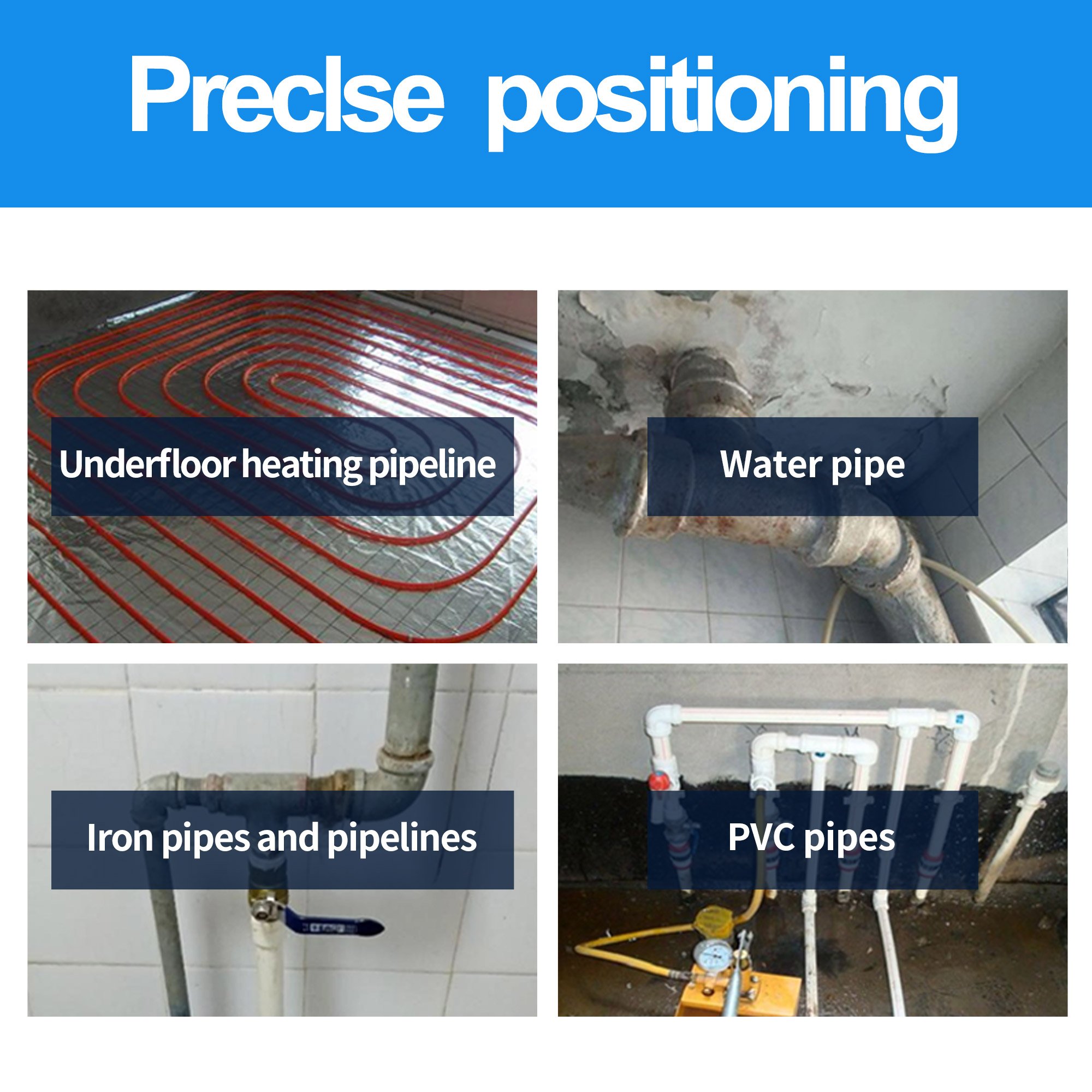 PQWT L30 Water Leakage Finder Equipment Water Leak Detection Indoor Walls Pipelines Damage Leak Detector Water