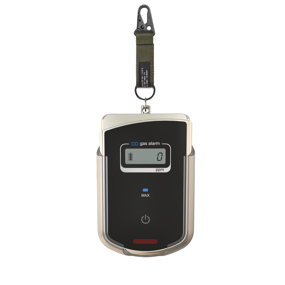 Metal frame handheld indoor carbon monoxide gas alarm tester 0-1000PPM sensor audible portable toxic CO gas alarm detection