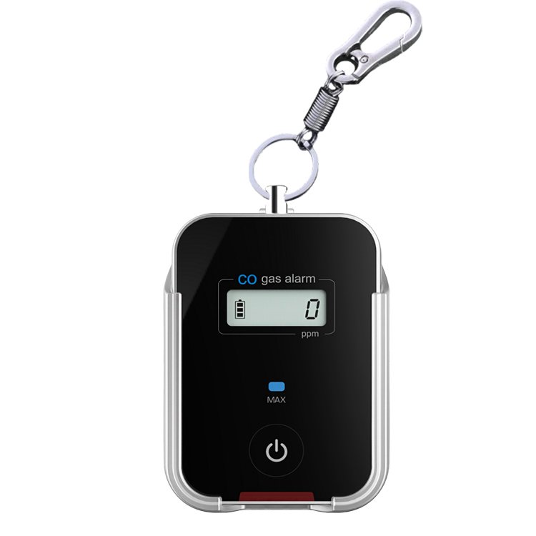 Metal frame handheld indoor carbon monoxide gas alarm tester 0-1000PPM sensor audible portable toxic CO gas alarm detection