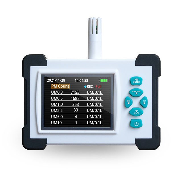 Portable Dust particle counter Air quality PM2.5 meter particle dust detector,can detect 0.3um 0.5um,1.0um 2.5um 5.0um 10um