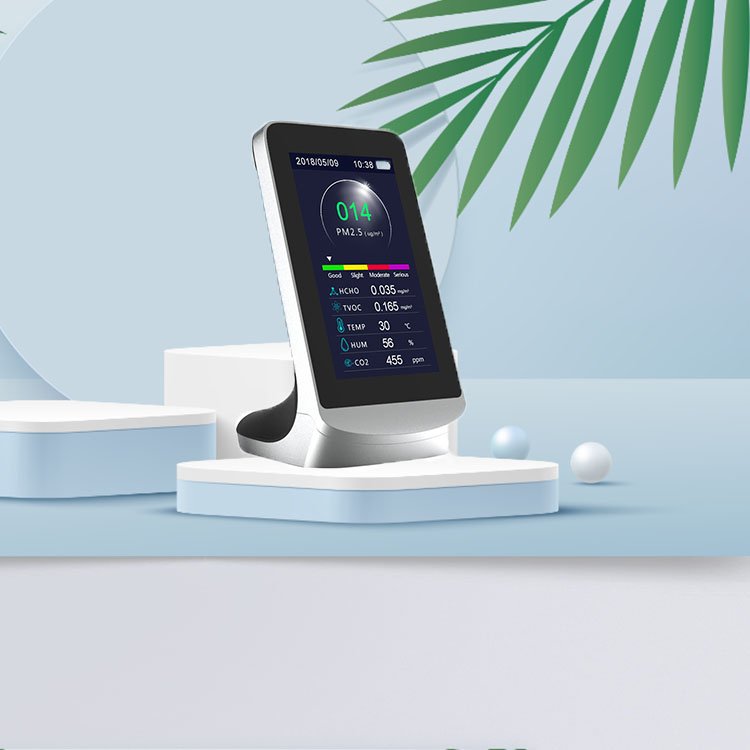 Desktop CO2 Meter HCHO PM2.5 TVOC Portable Carbon Dioxide Monitor WIFI