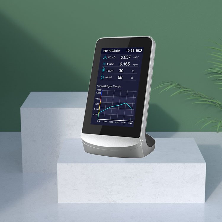 Desktop CO2 Meter HCHO PM2.5 TVOC Portable Carbon Dioxide Monitor WIFI