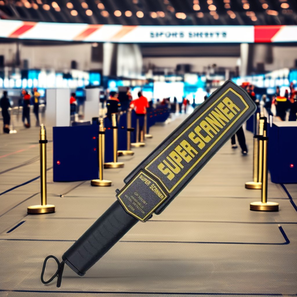 Portable 82KHz Handheld Metal Detector Security & Protection Tool For Body Search & Machine Protection