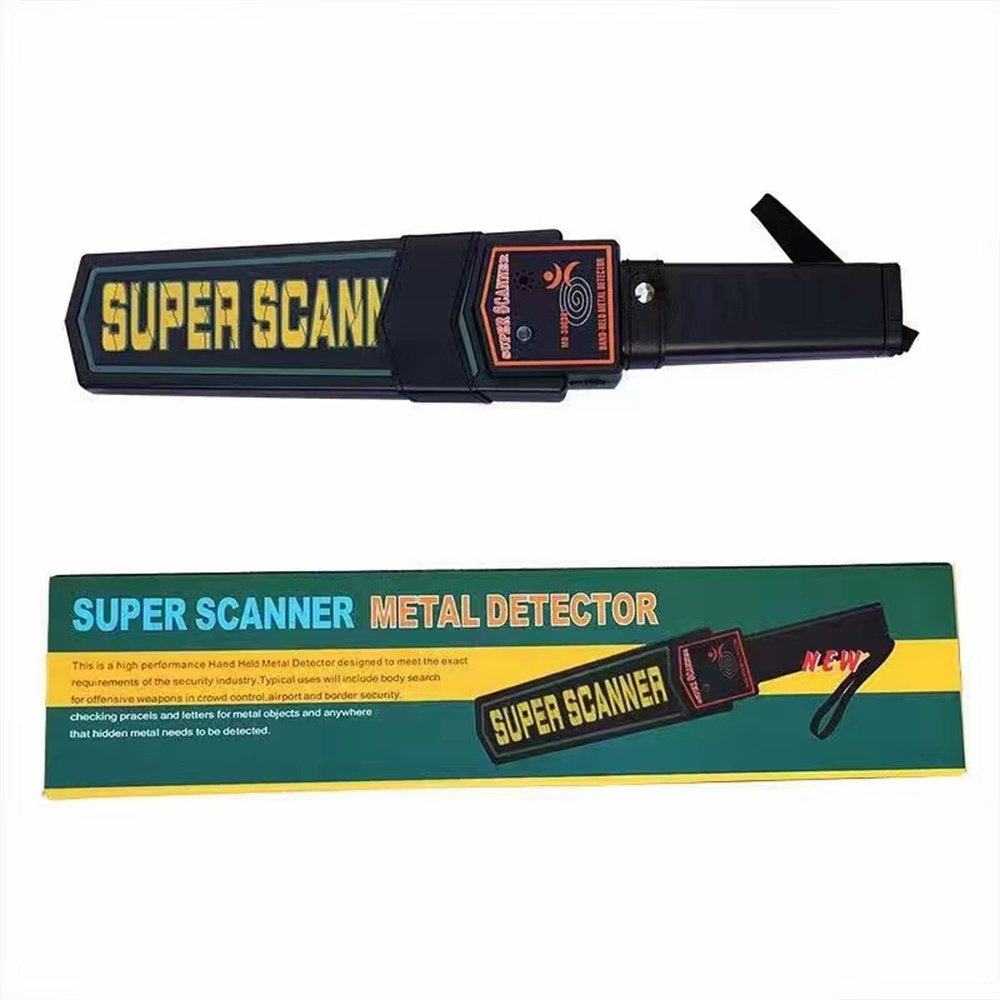 Portable 82KHz Handheld Metal Detector Security & Protection Tool For Body Search & Machine Protection