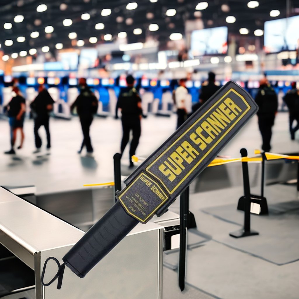 Portable 82KHz Handheld Metal Detector Security & Protection Tool For Body Search & Machine Protection