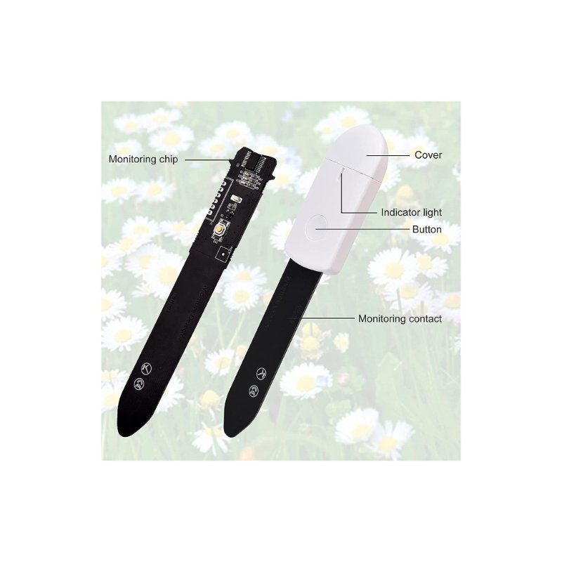 Intelligent for Smart Soil Moisture Sensor Plant Flower Monitor Tester Detector Hygrometer for Gardening Planting Home F
