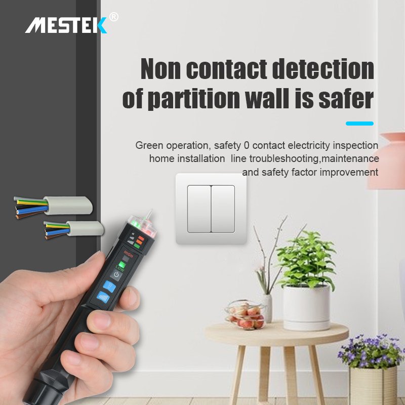 Tested by Intertek Digital socket wall ac power socket voltage detector sensor Voltage Tester pen measuring voltage 12-1000v