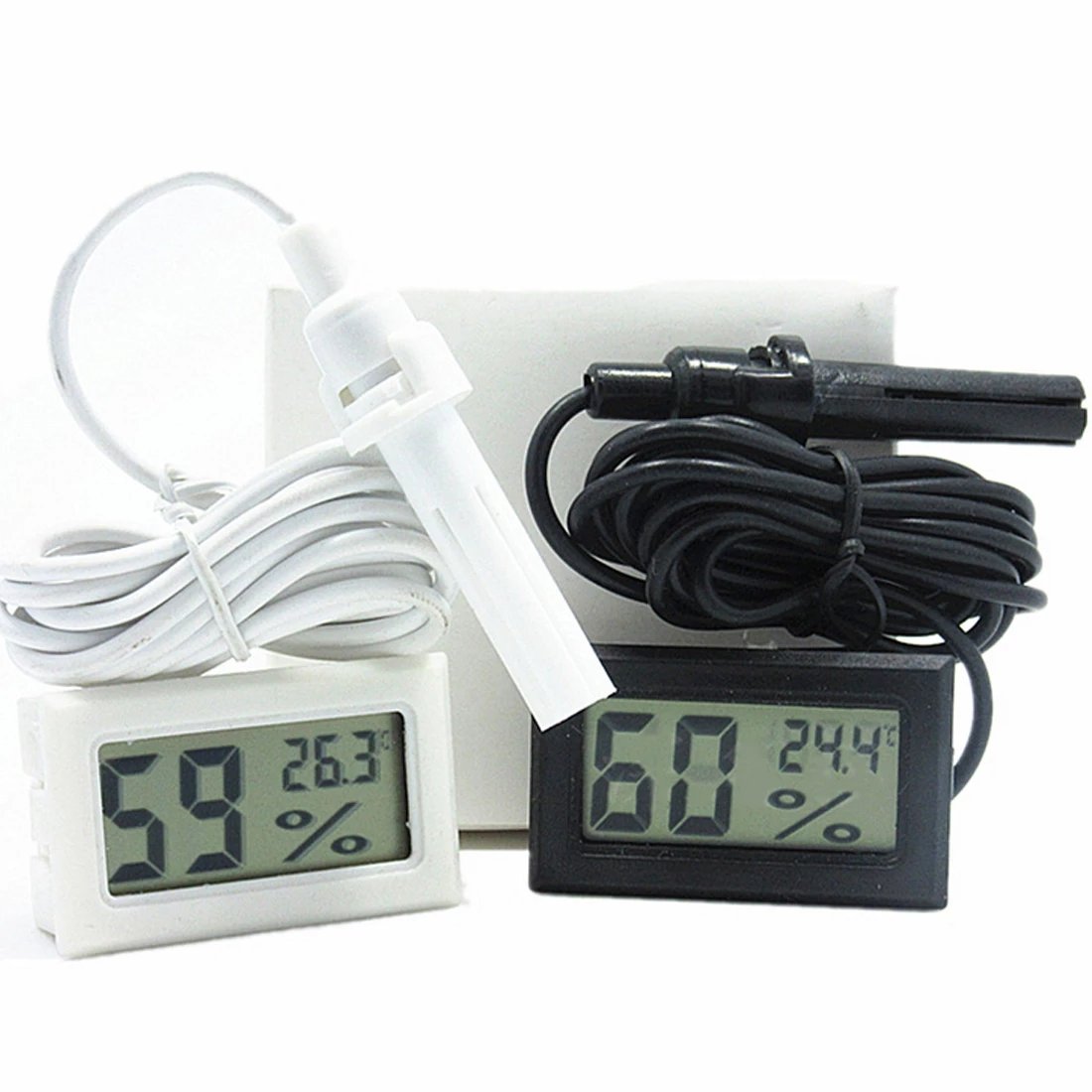 Mini LCD Digital Temperature and Humidity Meter FY-12 Thermometer Hygrometer Gauge Moisture Monitor Tester Detector Incubator