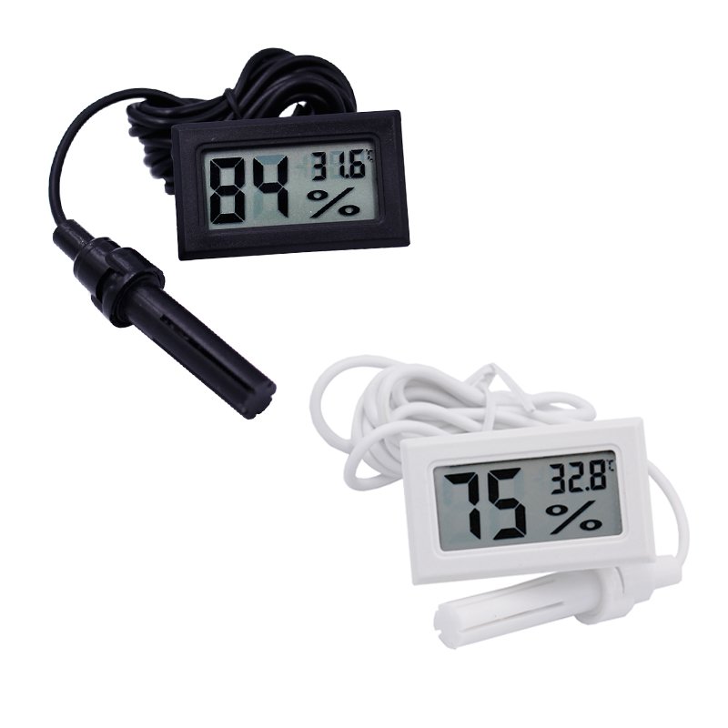 Mini LCD Digital Temperature and Humidity Meter FY-12 Thermometer Hygrometer Gauge Moisture Monitor Tester Detector Incubator