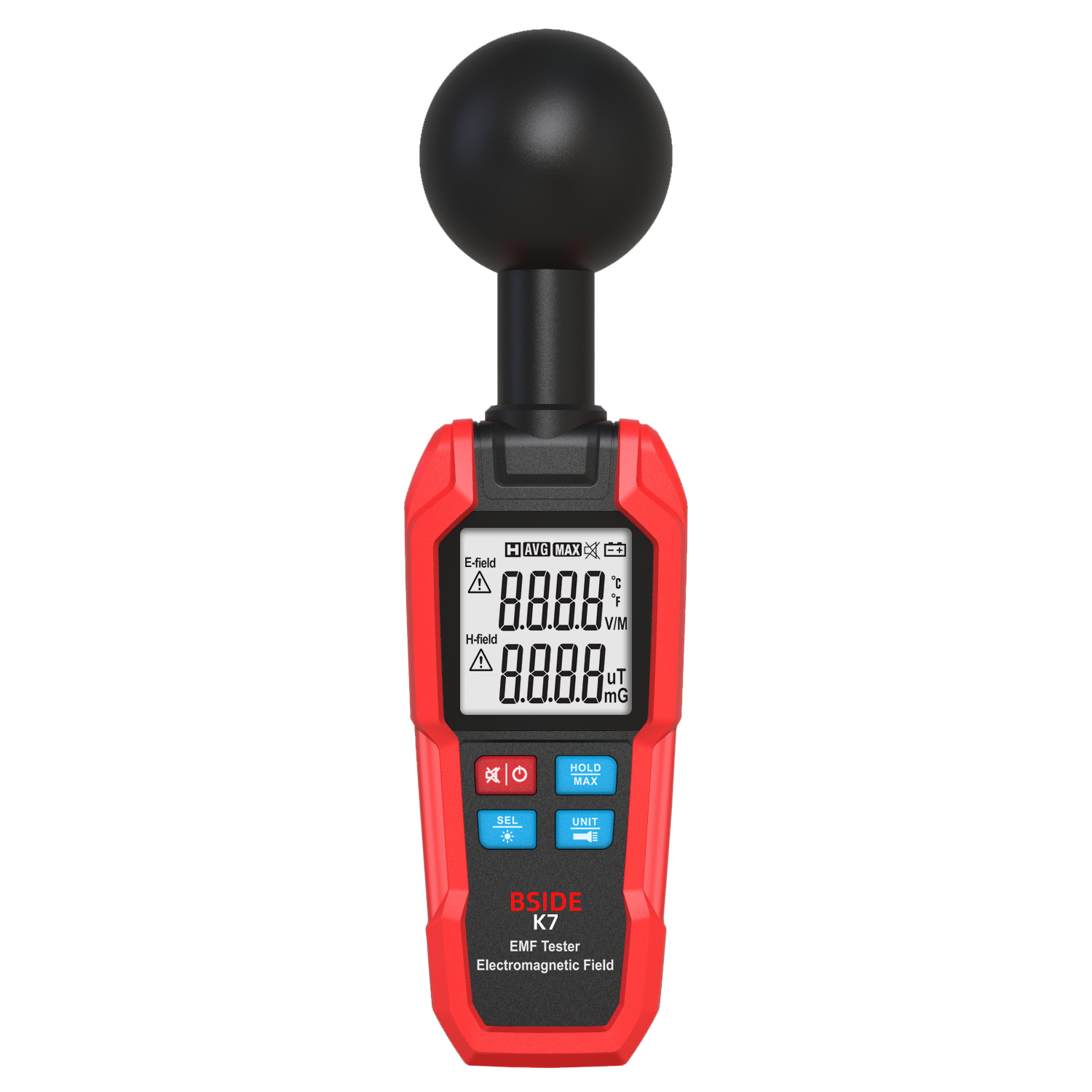 Electromagnetic Radiation Detector Portable LCD X-ray Detection Radiometer Temperature Tester Dosimeter Tool