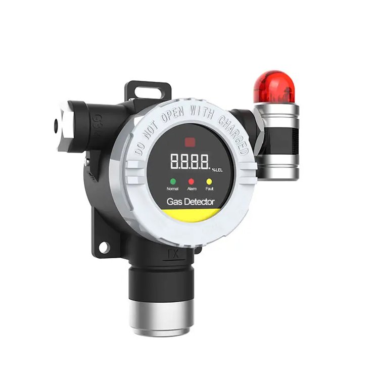 Wholesale Fixed Wall Mounted Electronic Gas Sensor Tester Infrared NO2 LPG C2H4 Ethylene Nitrogen Refrigerant Gas Leak Detector