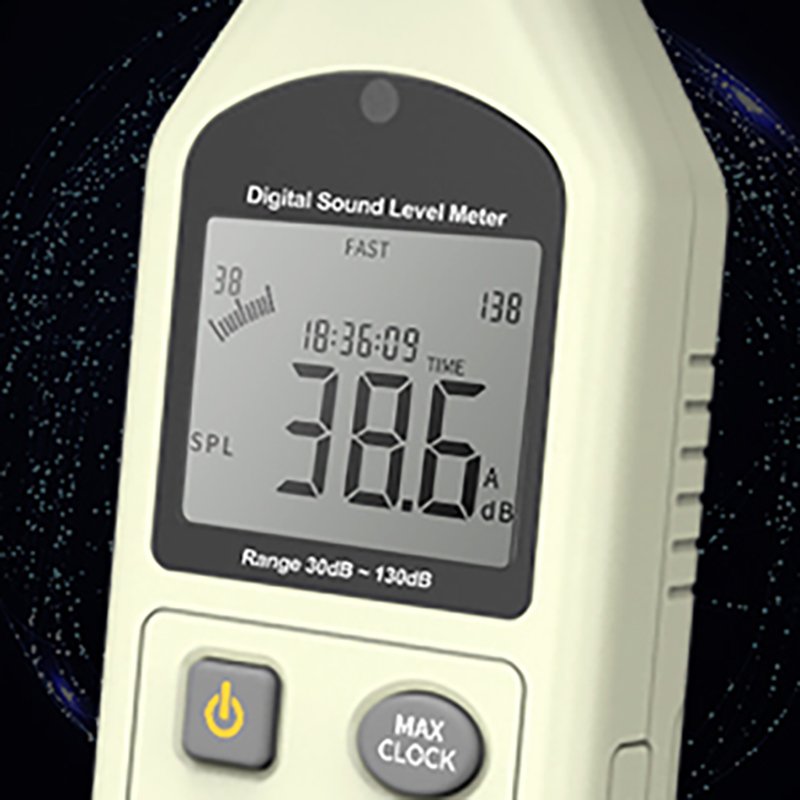 Professional Noise Meter Measurement 30-130dB Intelligent Digital Sound Level Meter Volume Sensor Handheld Digital Noise Tester