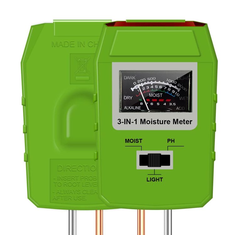 3 in 1 Soil PH Meter Soil Moisture light Tester Soil Analyzer Test Detector for Garden Plant Flower Garden Tool
