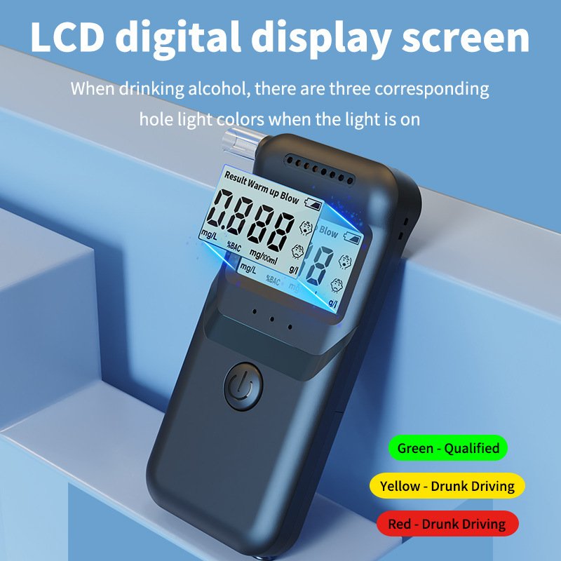 High Precision Non-contact Display Color Portable Alcohol Anzlyzer Breath Alcohol Tester Sensor