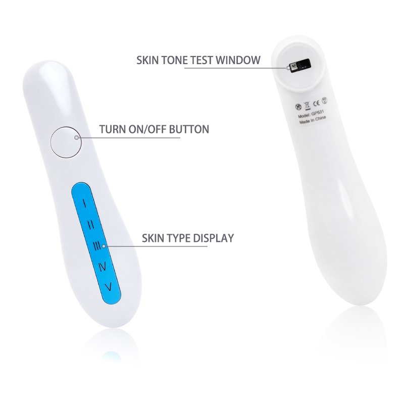Automatic Plasma Skin Analyzer Detector Fitzpatrick Laser SPMU Melanin Testing Skin Reader for Skin Tone Sensor Type