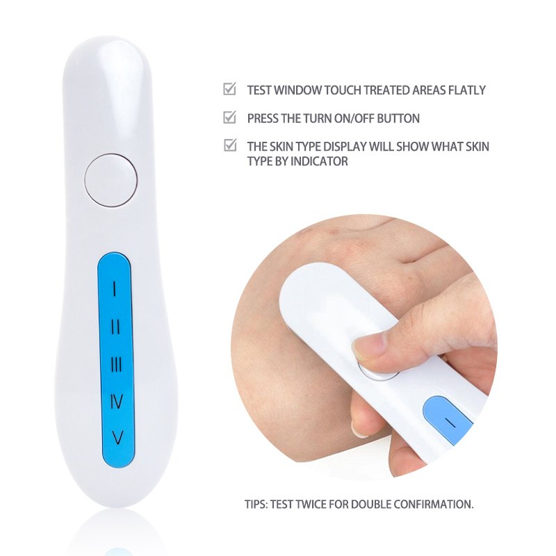 Automatic Plasma Skin Analyzer Detector Fitzpatrick Laser SPMU Melanin Testing Skin Reader for Skin Tone Sensor Type