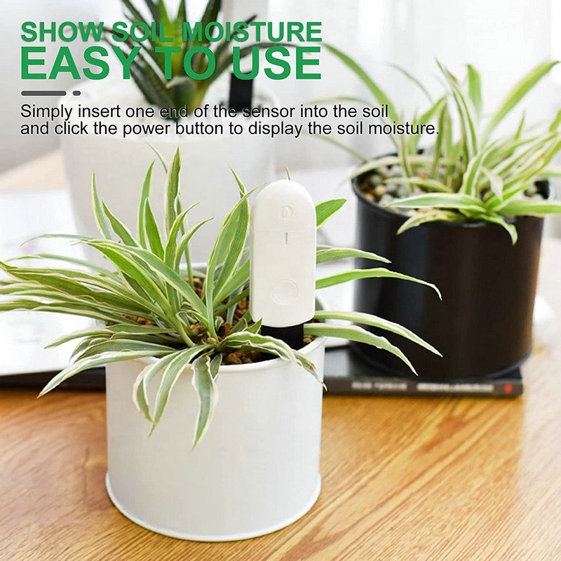Soil Moisture Meter Smart Plant Flower Care Monitor Sensor Soil Water Tester Detector for Home Garden Lawn Farm