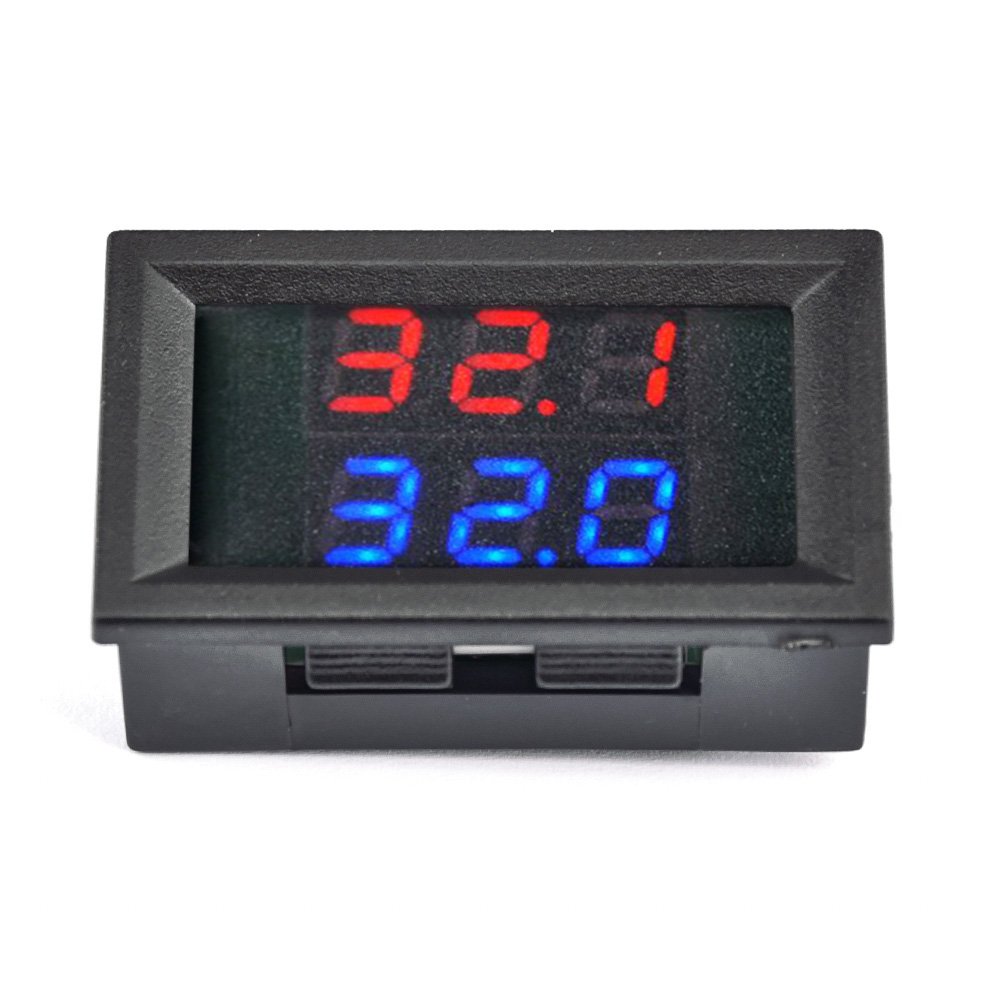 diymore Dual LED Digit Thermometer 2 NTC 10K Thermostat Sensor Probe DC 4-28V Temperature Monitor Tester for Car Indoor Detector