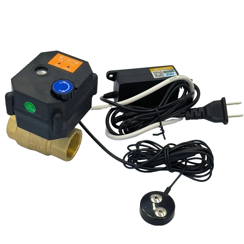 Water leak detector sensor system with automatic water shut-off valve turn off leakage for washing machine water heater sink