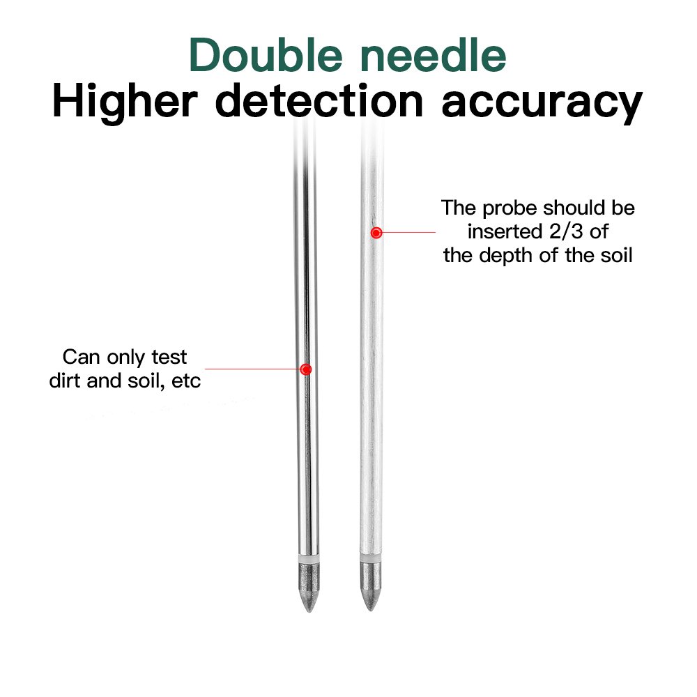 3 in 1 Soil PH Meter Sunlight PH Tester Garden Flowers Soil Moisture Sensor Meter Plants Acidity Humidity PH Monitor Detector