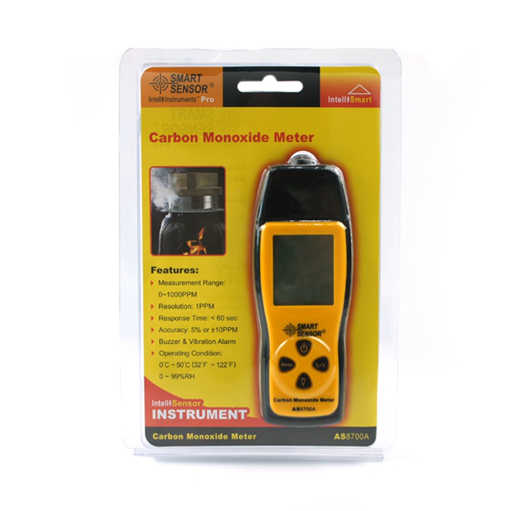 AS8700A portable Carbon Monoxide Tester CO Monitor Gas Leak detector