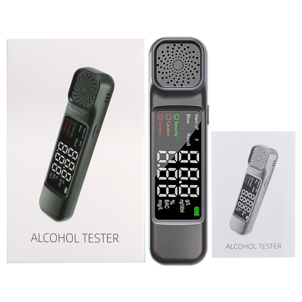 HEDAO AT-AM03 Portable high Capacity Digital Breath Alcohol Tester Alcohol Detector Meter USB rechargeable