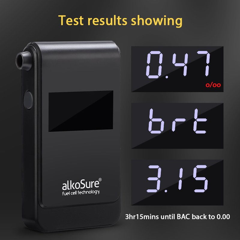 Predictive Sobriety Timer Fuel cell alcohol tester 2024 Brand new function