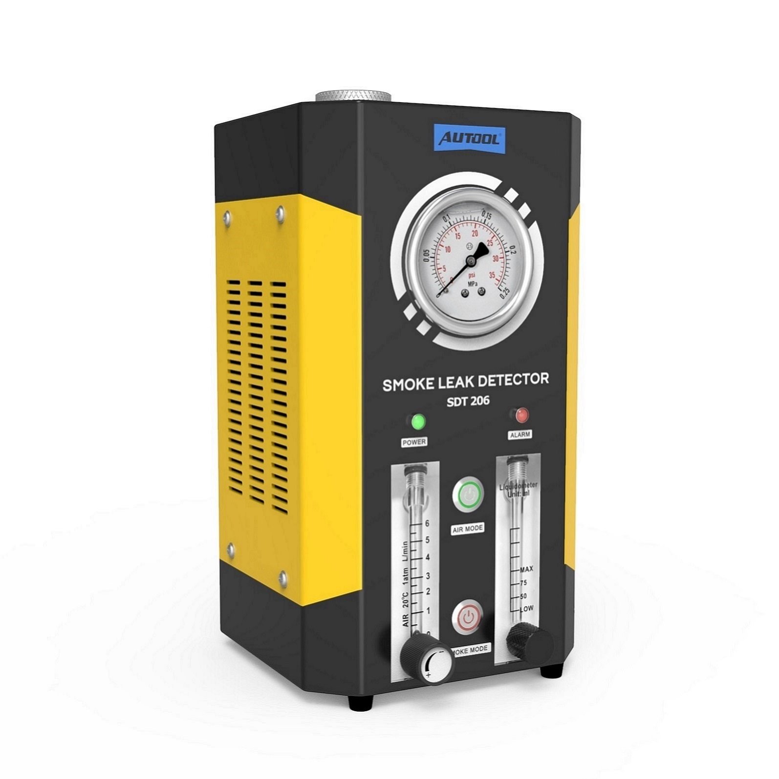 Autool SDT206 Upgrade Car Smoke Leak Detector Pipeline System Leakage Tester Tool Including Flow Liquid Gauge