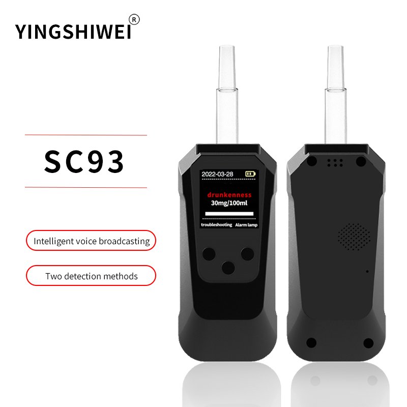 Customizable Alcohol content test voice broadcast can be connected to a printer for accurate measurement with blowpipe test