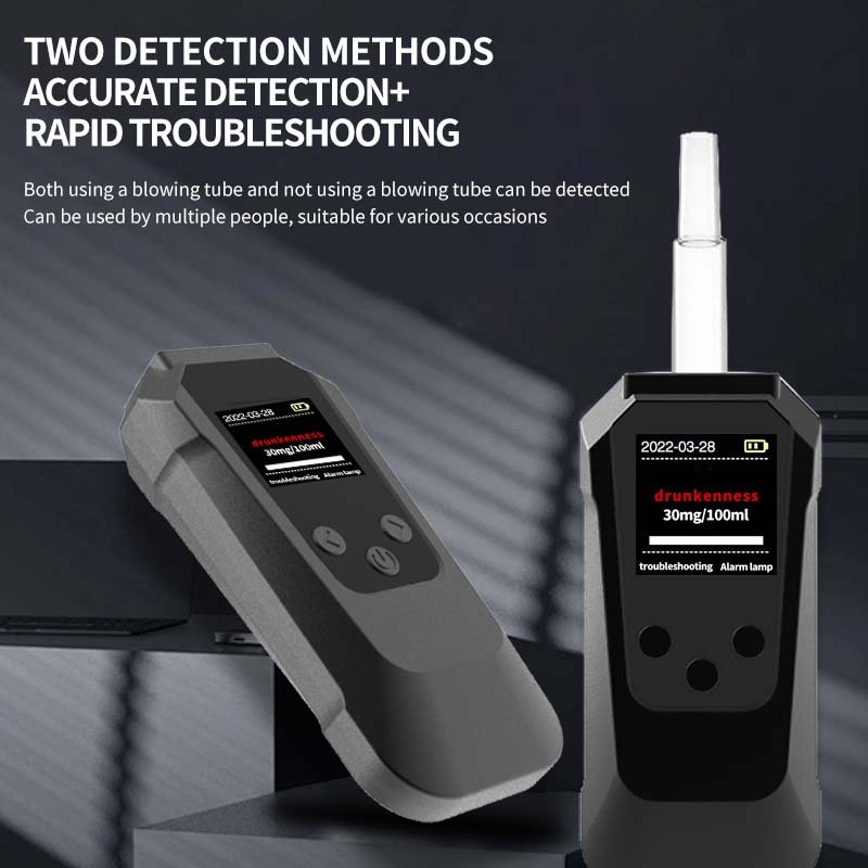 Customizable Alcohol content test voice broadcast can be connected to a printer for accurate measurement with blowpipe test